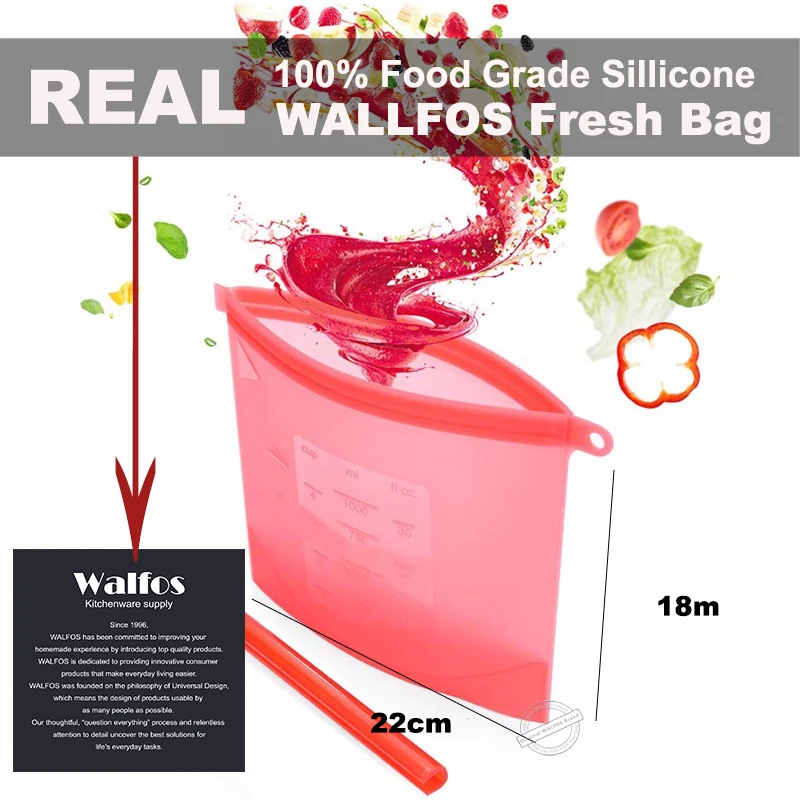 Крышки для еды WALFOS кулинарные кухонные принадлежности Tools|silicone fresh bag|silicone food