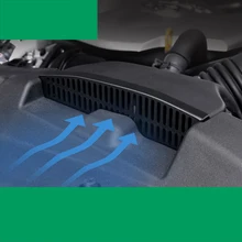 Lsrtw2017 plsatic автомобильный двигатель воздухозаборник крышка защита для toyota highlander 2013 противотуманная фара