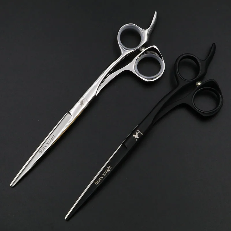 Tesoura de Cabeleireiro Conjunto de Tesouras Profissionais para Cabeleireiro com 5.5 6.5 de Salão de Beleza para Cortar Profissional Barbeiro Prata Preta – 6
