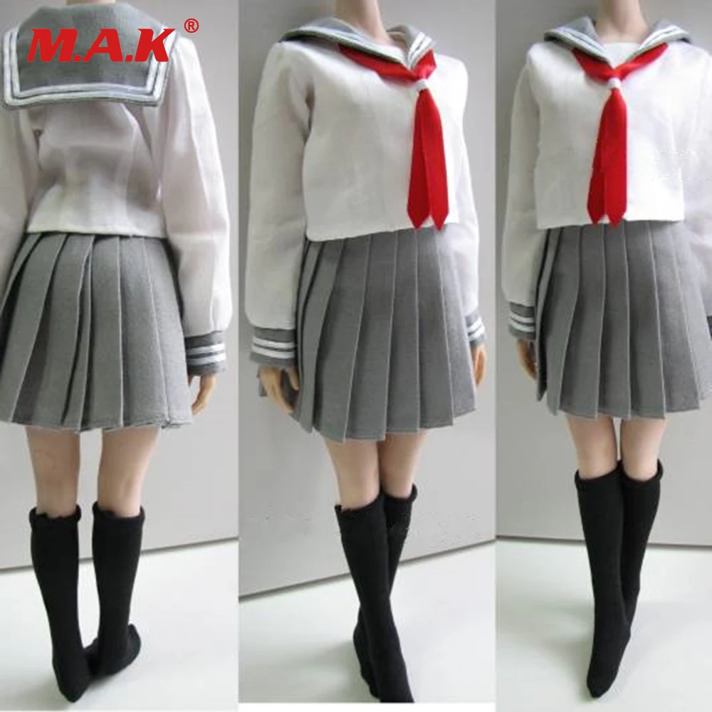 1//6 Scale School Girl Uniform Set C For 12/" Hot Toys PHICEN Female Figure USA