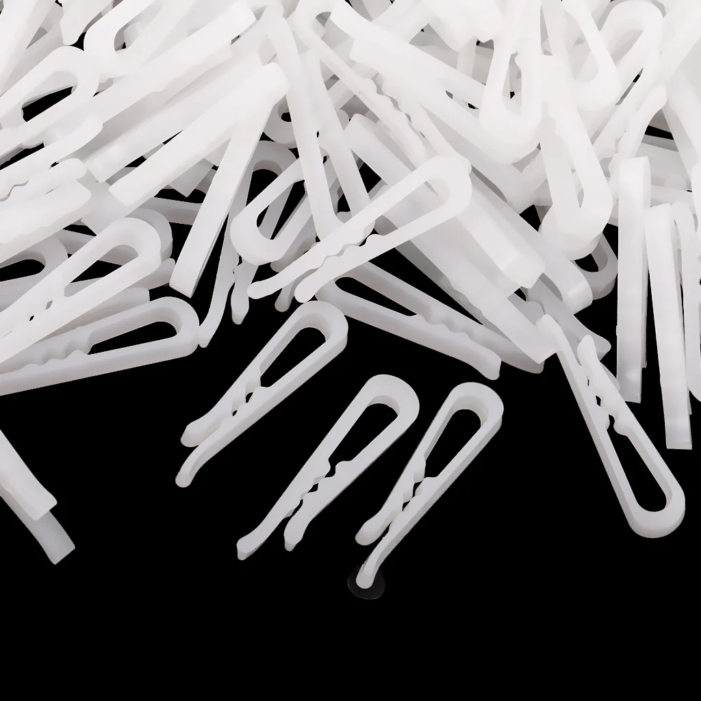 MagiDeal 200 Pieces Plastic Clip With Teeth folded shirts sleeves socks ties Clothes Pegs for Dress Shirt Garment Packaging 