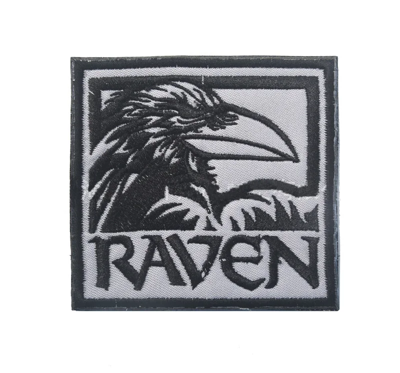 New Embroidered Armband Patch for Clothing Bag Hat Badges Patches Epaulettes Raven Warrior Punisher Mammon Viking