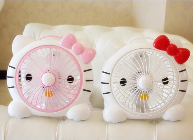 220v 20w Cute Hello Kitty Doraemon Mini Fan House And Office Desk