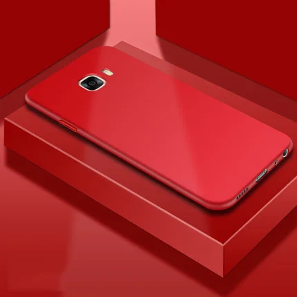 Для samsung Galaxy A5 чехол силиконовый мягкий ТПУ противоударный чехол для Galaxy A5 A 5 A5100 матовый чехол для задней панели телефона - Цвет: Красный