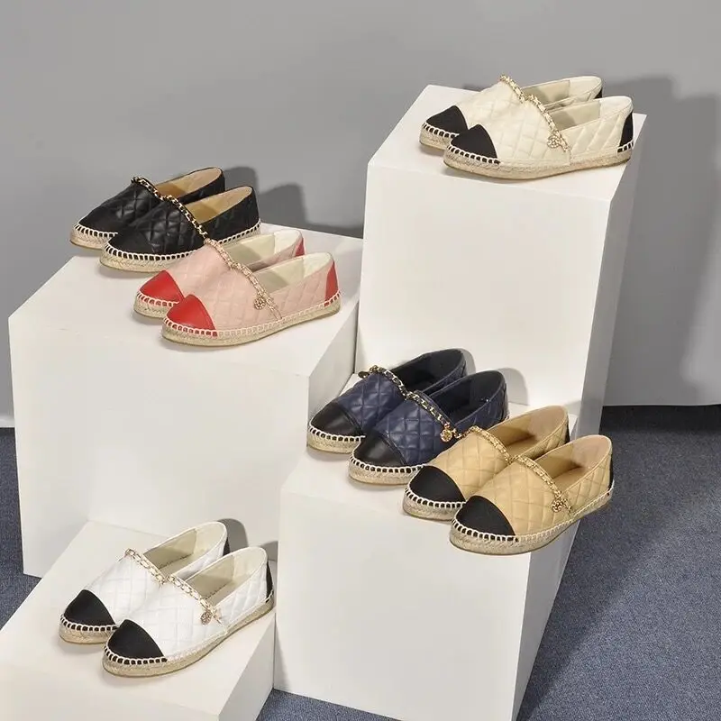

Stkehidba Genuine Leather Women Espadrilles Shoes Dropshipping Fashion Comfortable Seasons Women Shoes 34-42 Women Flat Shoes