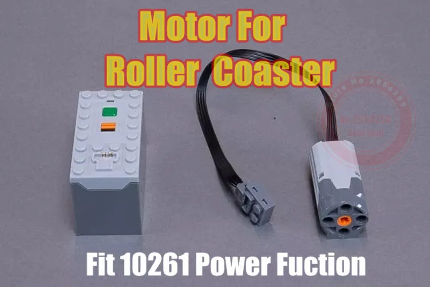 

MOC Motor Power Functions 0643+2761M Fit Legoings Technic for Amusement Park The Roller Coaster 10261 15039 Buidling Block Brick