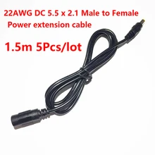 5 шт. DC удлинитель питания DC штекер «Мама-папа» Кабельный адаптер удлинитель шнур разъем для камеры CCTV СВЕТОДИОДНЫЙ монитор