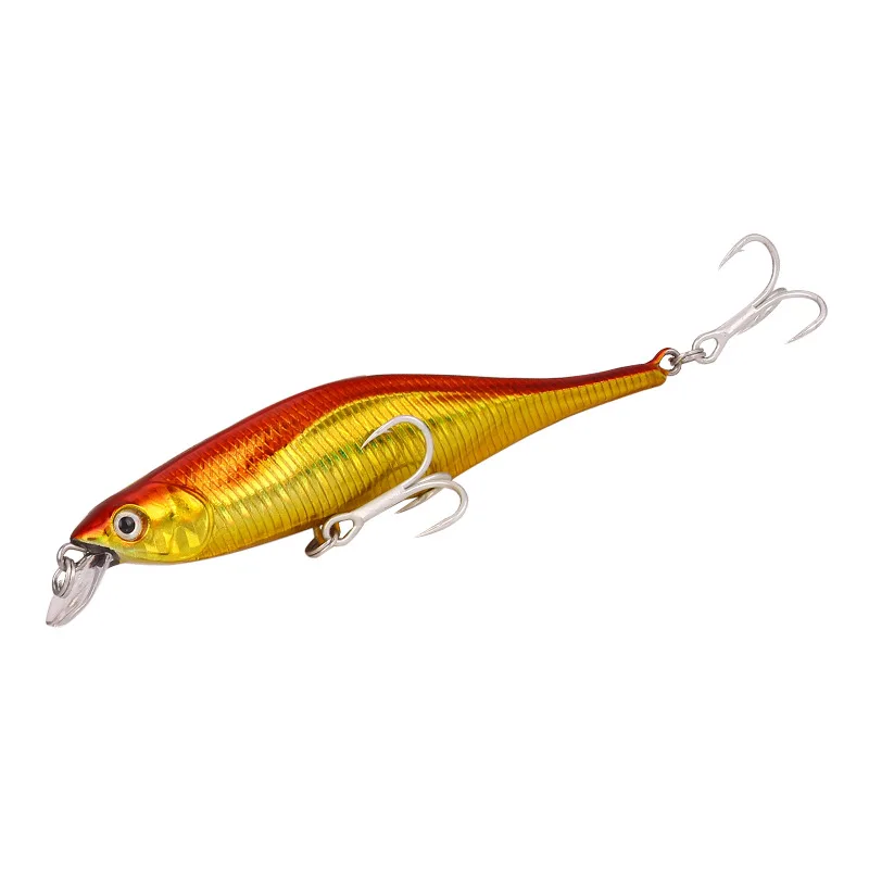New 11g/10.5cm Slow Lures Bait Piece Steel Wire Freshwater Fishing Minnow Fish Bait Mouth Squid Hard Bait Fishing Gear jooyoo