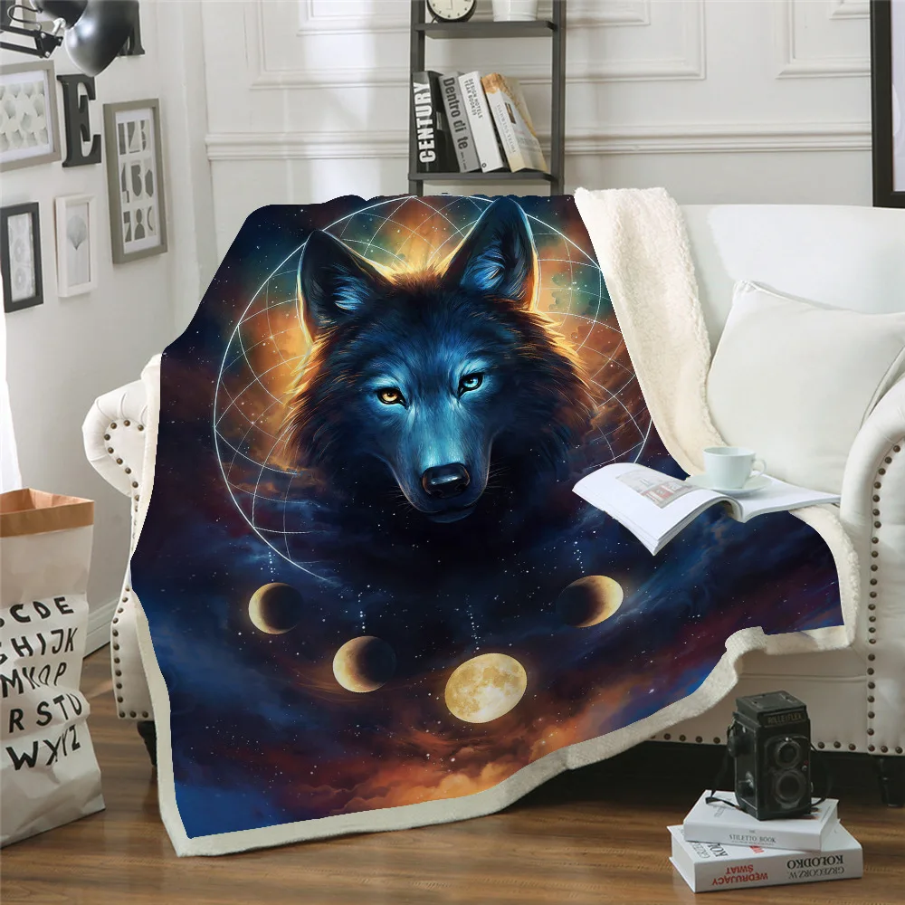 

Night lonely sofa pattern blanket, used on bed sofas for adults and children as nap blankets, summer quilt
