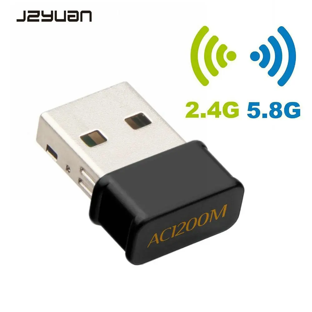 Мини USB 1200 Мбит/с Wifi адаптер Двухдиапазонная сетевая карта 5 ГГц 2 4 802.11AC
