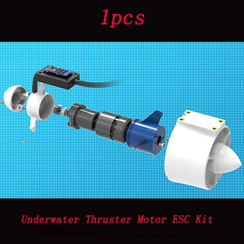 1 шт. DIY подводный двигатель комплект питания 350KV 3 S-6 S мотор 30A CW CCW встроенный ESC для ROV AUV под водой робот двигатель Пропеллер