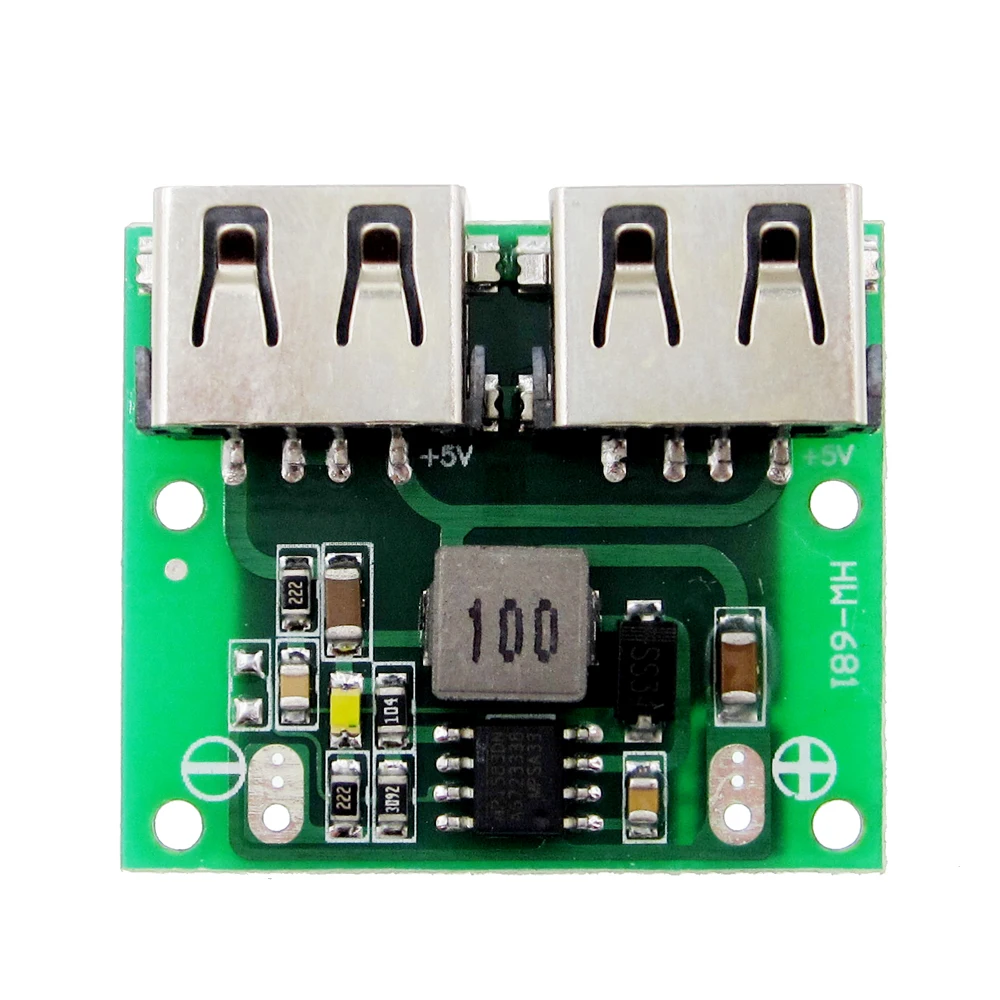 10pcs 12V24Vto5V DC-DC Step Down Charger Power Module Dual USB Output Buck Voltage Board 3A Car Charge Charging Regulator 6-26V |