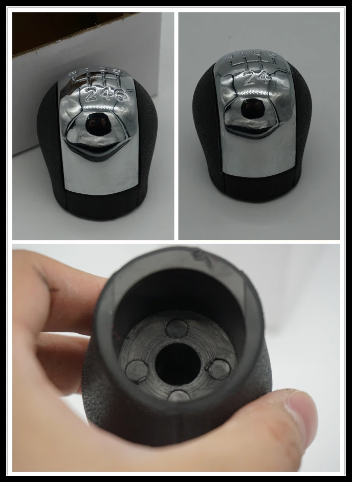 

High Quality Chrome Car Styling 5 6 Speed Gear Shift Lever Knob For OPEL VECTRA C SIGNUM 2002 2003 2004 2005