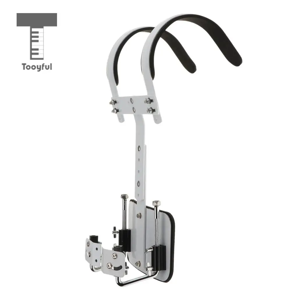 Tooyful Adjustable Aluminium Alloy Marching Small Snare Drum Carrier Holder for Drummer Percussion Accessory