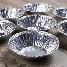 50/100 шт одноразовые выпечки Tinfoil мисочке, высокая температура металлический шар, торт яичный пирог подложки из алюминиевой фольги