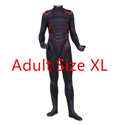 Для взрослых и детей, костюм для косплея, Omega Oblivion link Zentai, боди, комбинезон, светодиодная маска на Хэллоуин - Цвет: Adult XL