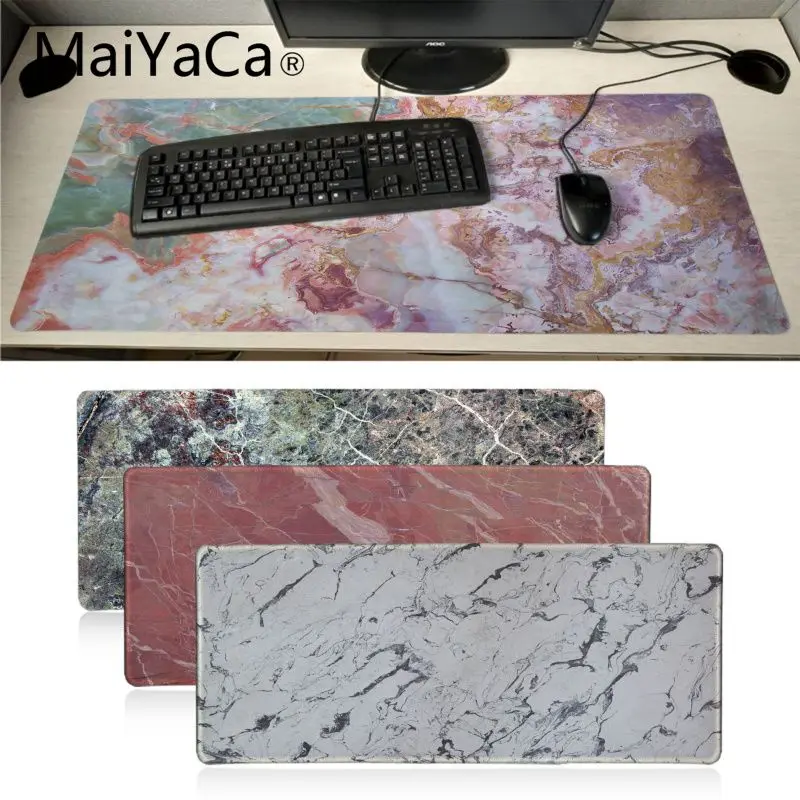 MaiYaCa собственные коврики красочный мраморный игровой коврик для мыши ноутбука