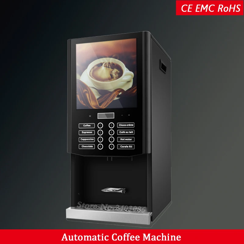 Coffee Shop Professional Automatic Commercial Espresso Coffee Machines with 7 kinds of mixing hot drinks