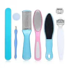 8 шт./компл. набор для ухода за ногами, твердое удаление натоптышей Отшелушивающий скребок для педикюра, инструмент для ухода за ногами