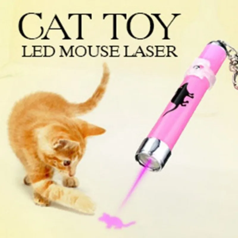 Креативный и забавный питомец Catoys светодиодный лазерный проектор ручка с яркой мультипликационная мышь случайный цвет