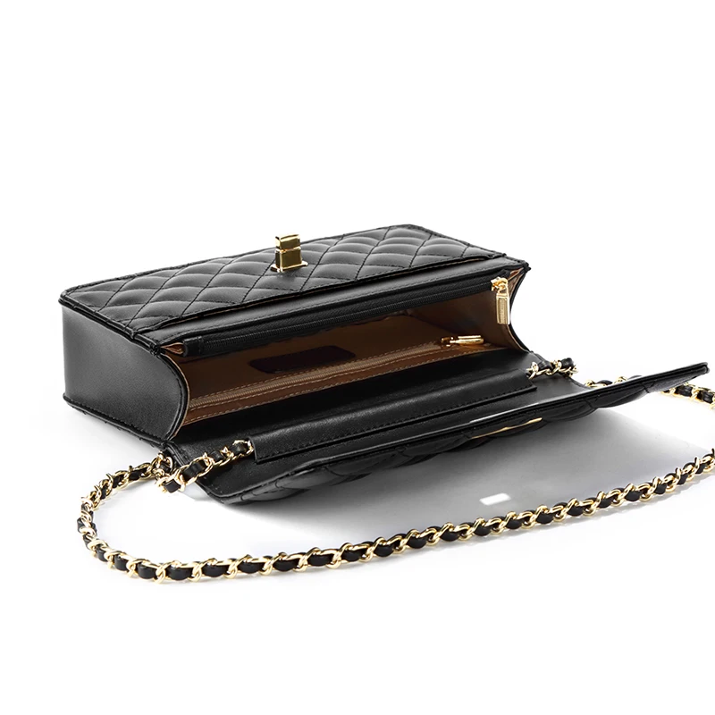 “ Bolsa de Couro Bordado Carta Famosa Marca Mulheres