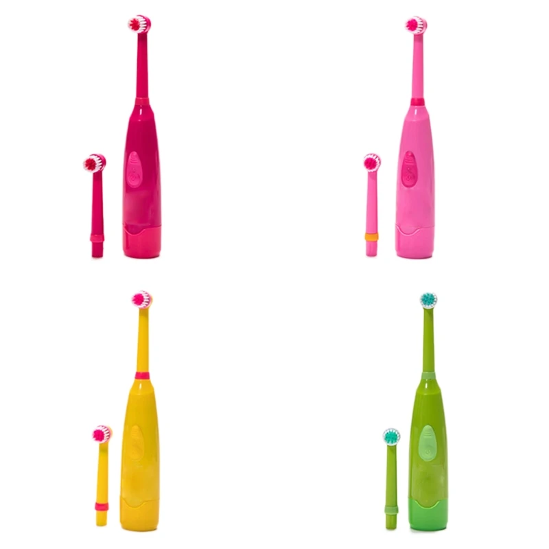Oral Care Child Rotating Cute Electric Toothbrush With Toothbrush Head