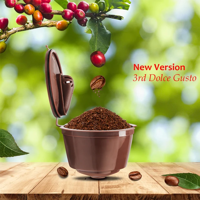 Cheap  3pcs/packet 3rd Reusable Dolce Gusto Coffee Capsule for Coffe DolceGusto Nescafe Machine Reusable Dulce Gusto Coffee Filter