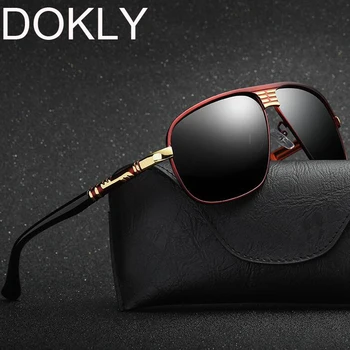 

DOKLY 2017 Mens Polarized Sun Glasses Classic Brand Designer Sunglasses Men Driving Eyewear