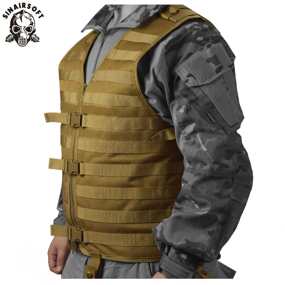 Cheap SINAIRSOFT Molle Airsoft Tactical Vests Vest Camouflage Vest Army Military CS Outdoor Fishing Hunting Gear Swat Militaria