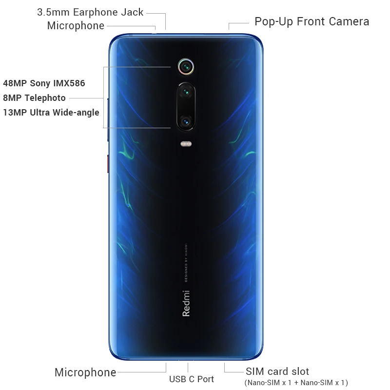 Xiaomi Redmi K20 Pro смартфон с восьмиядерным процессором Snapdragon 855 ОЗУ 8 Гб ПЗУ 256 ГБ 6 39 &quot 48