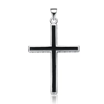 

Aceworks Cross Pendant Christian 925 Sterling Silver Jewelry for Men Silver Pendant with Crosses Engraved Christmas Gift PT3901