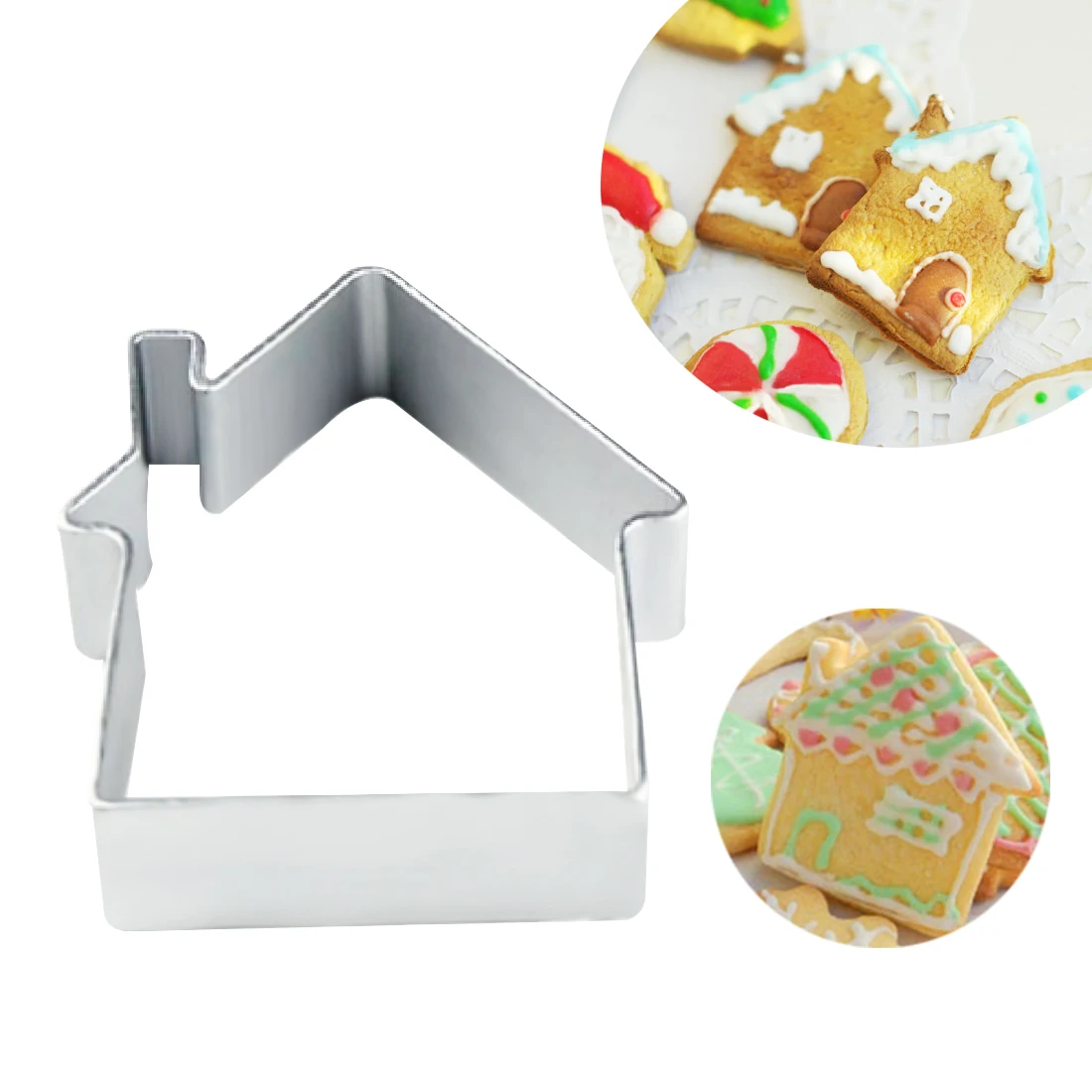 

Cute AL Mold House Shaped Sugarcraft Cake Decorating Cookies Baking Pastry Cutter Mould Tool Cookie Cutter