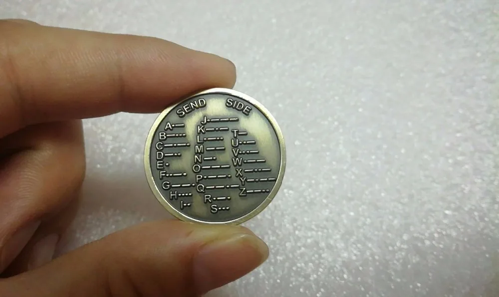

1pcs Key practice CW training currency Morse code training currency amateur radio novice essential