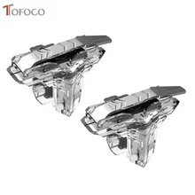 2pcs PUBG Mobile Phone Gaming Grip Trigger Game Holder Fire Button Game Controller Gamepad Joystick for PUBG Gaming Accessories