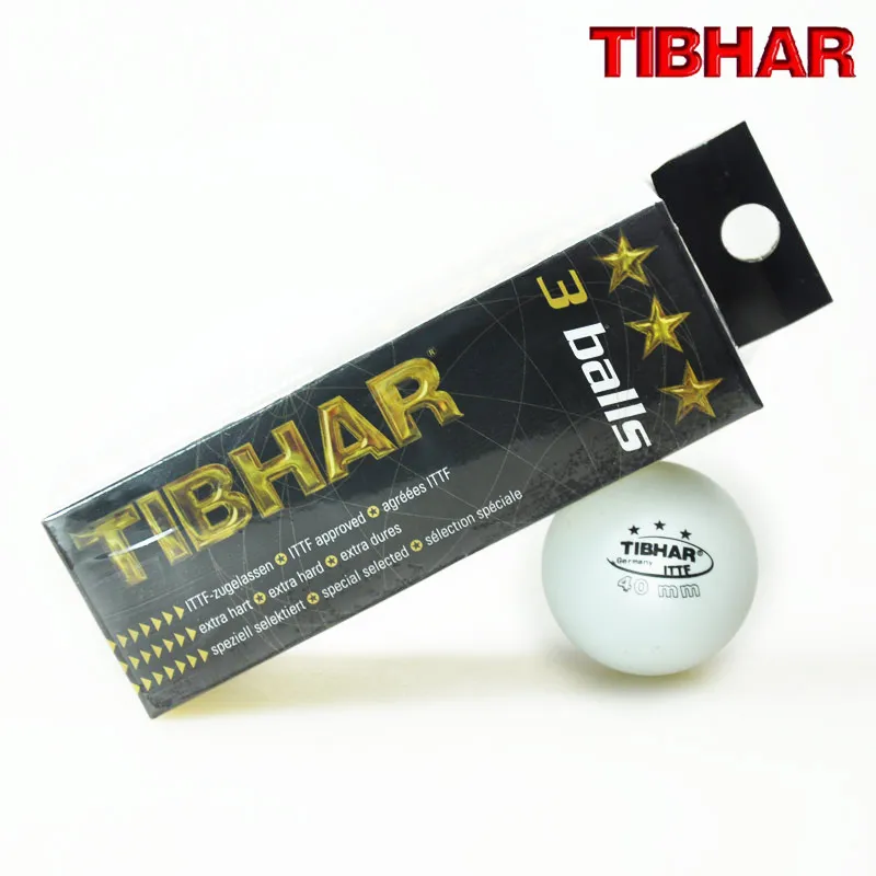 

12 Balls/lot TIBHAR Original 3 Star 40mm Table Tennis Ball White Ping Pong Balls ITTF Approved Tenis De Mesa