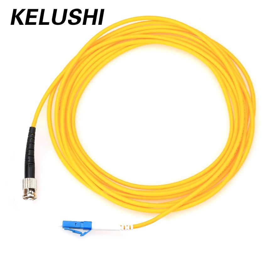 KELUSHI Free Shipping FTTH 3m ST-LC Singlemode Single Core Fiber Jumper ST pigtail optic patch cord | Мобильные телефоны и
