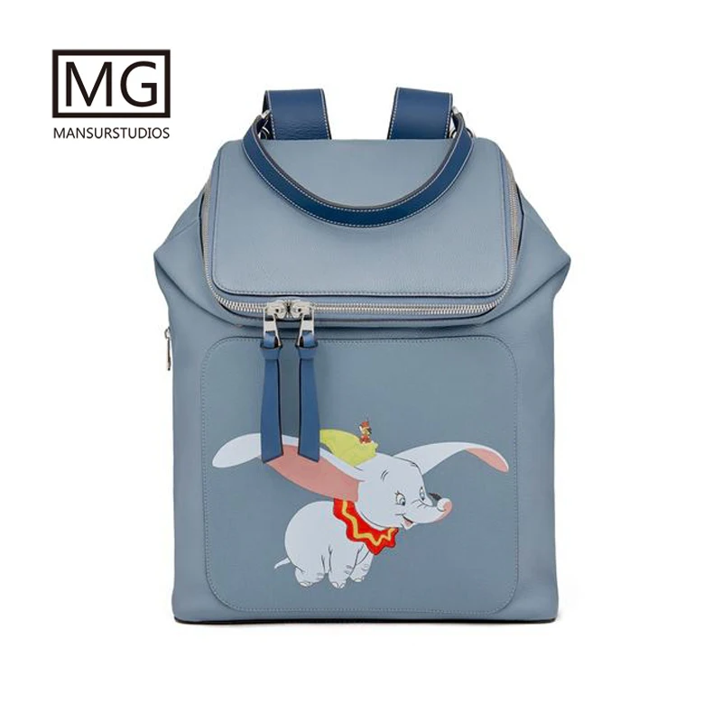 

2019 fashion Women genuine leather Backpack, lady real leather dumbo backpack ,girl leather school bag,free shipping