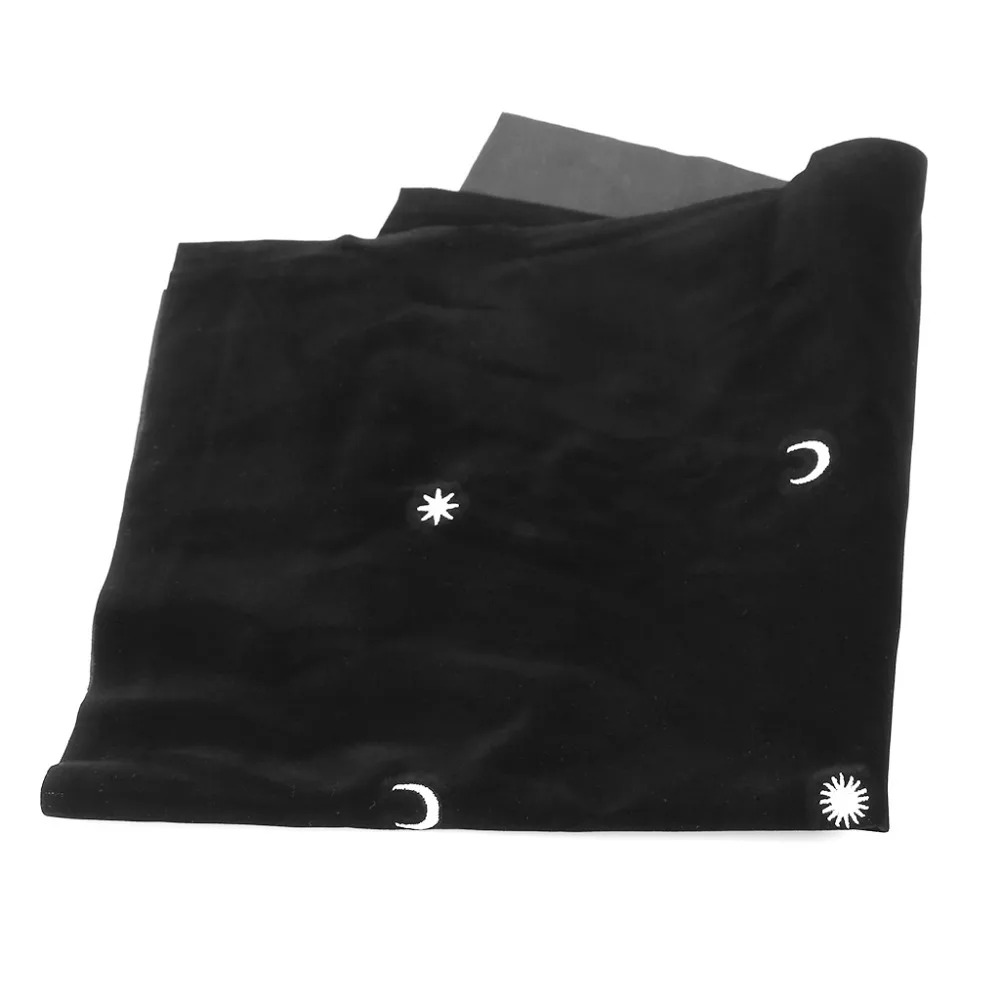 

50*50cm Star Moon Velvet Tarot Tablecloth Astrology Board Game Embroidery Crafts