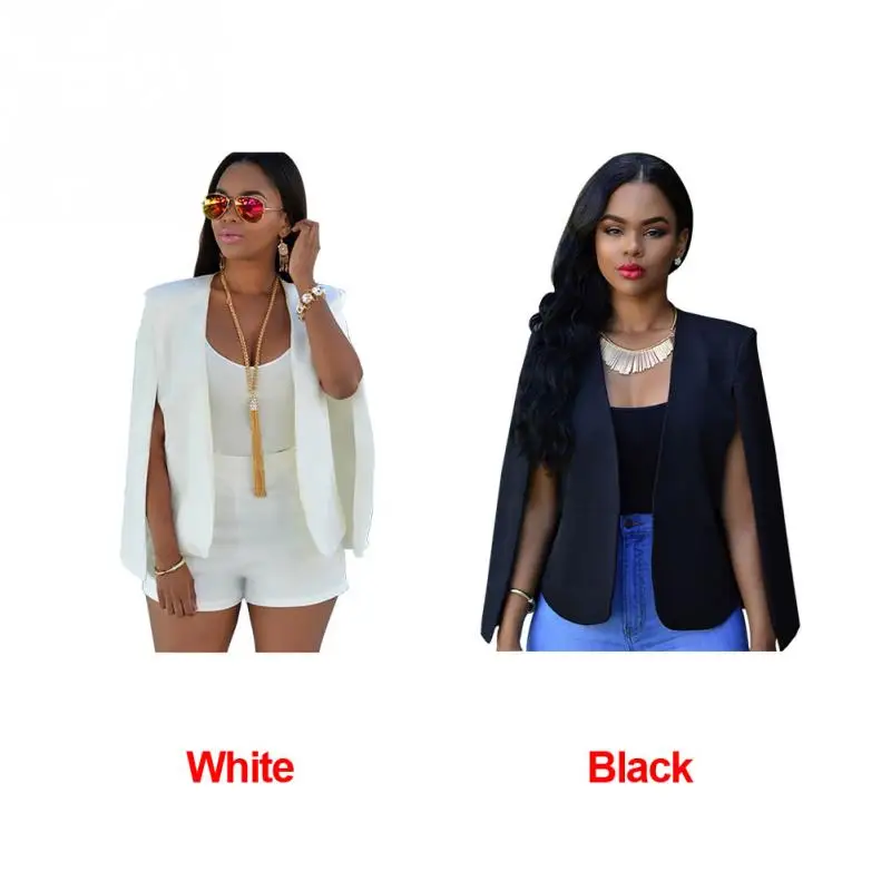 Autumn Women Solid Blazer Elegant Cropped  Irregular  Slim Coat Jacket Tops Fashion Coat Business Suit Lapel 2019 Newest