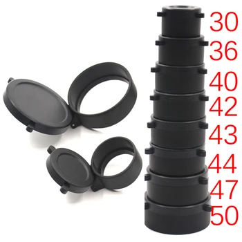 

1Pc 30mm-57mm Rifle Scope cover Quick Flip Spring Up Open Lens Cover Cap Eye Protect Objective Cap Hunting Gun Caliber Mount