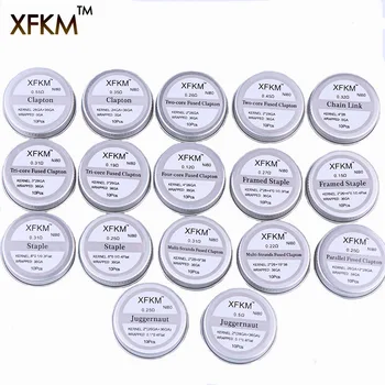 XFKM NI80 Nichrome High Density Prebuilt Coils Premade for Electronic Cigarette