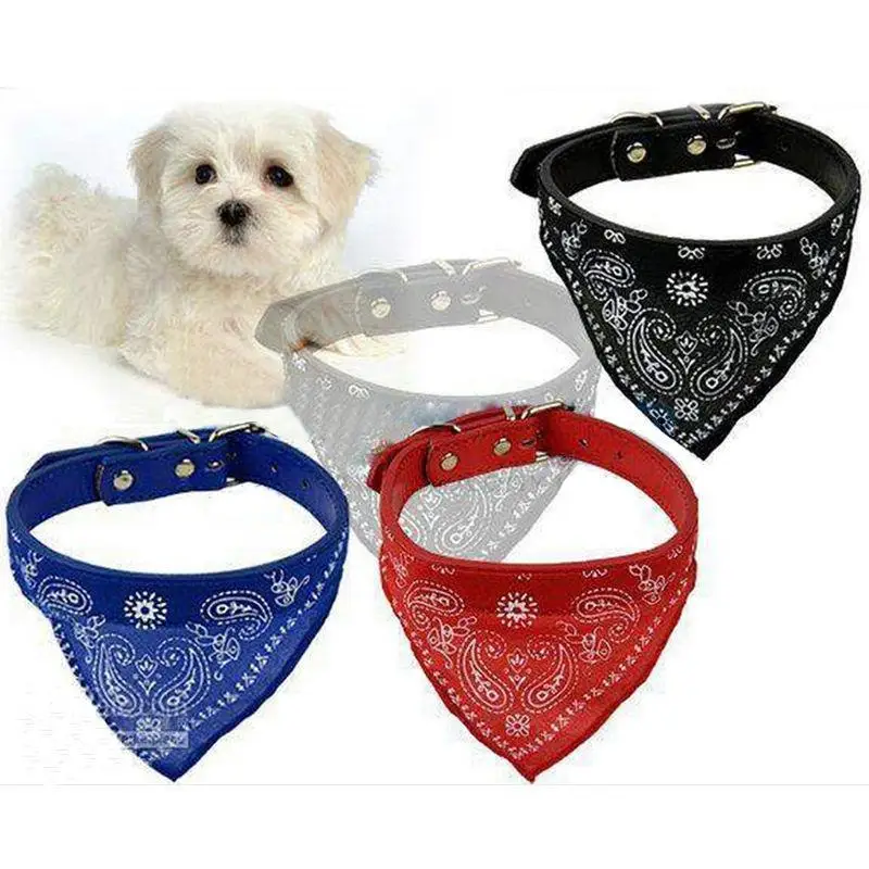 Dog Supplies Puppy Cat Neck Scarf patterns Bandana With Collar