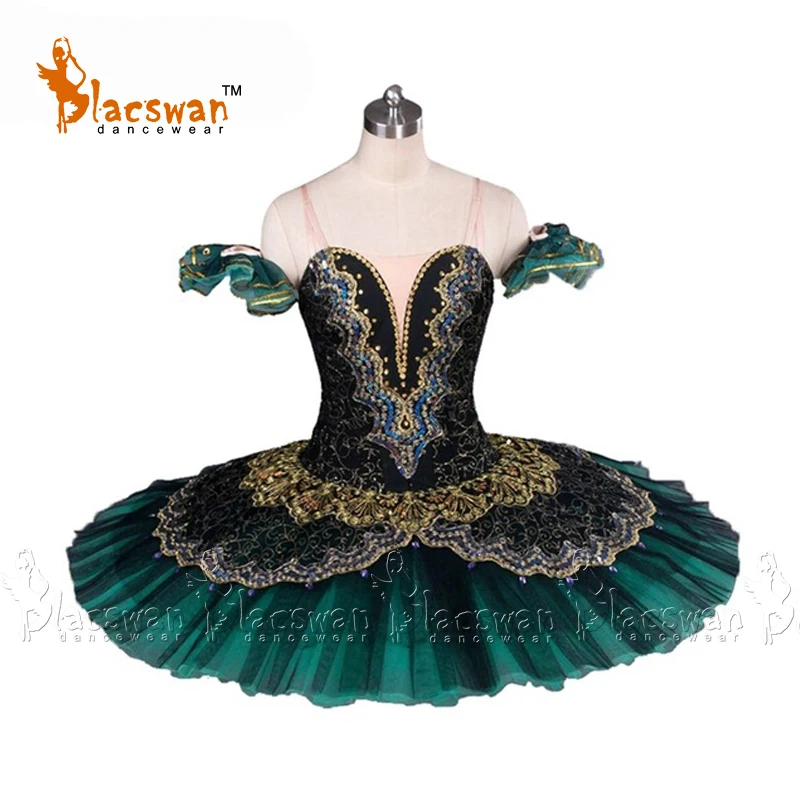 

Professional Ballet Tutus Jade BT639 Girls Ballet Tutu Professional Ballet Tutu Black Emerald Green Professional PancakeTutus