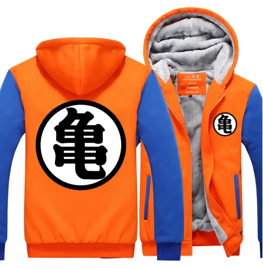 orange dragon ball z hoodie
