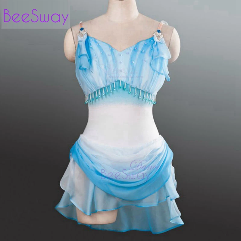 Cupid Профессиональный Балетный костюм платье сиреневый, светло-фиолетовый шифон балетный сценический костюм для женщин балетная одежда