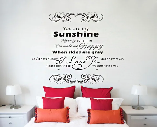 Moderne Classique Vigne Vous Etes Mon Soleil Citation Home Decor