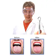 Скребок для языка, многоразовый, из нержавеющей стали, освежитель полости рта, щетка для детей и взрослых, Mr19 19, Прямая поставка