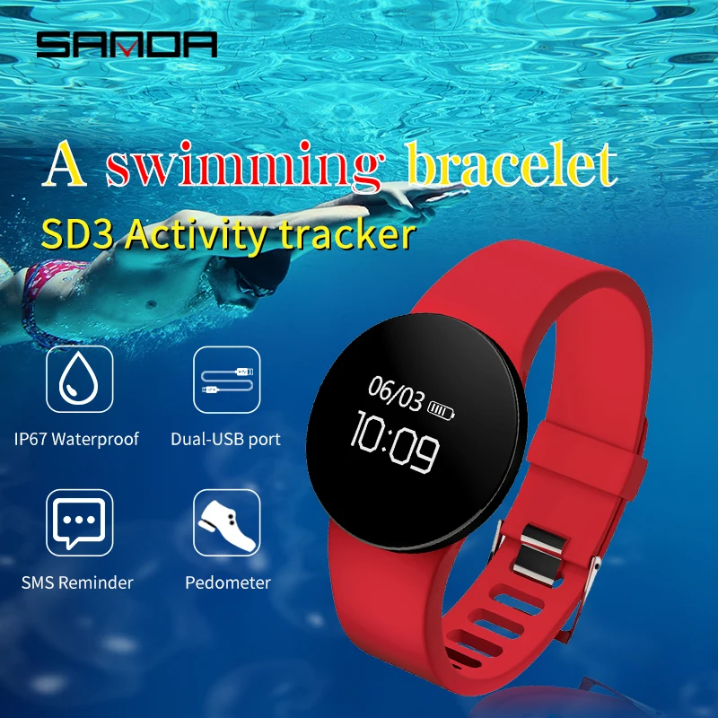 SANDA SD3 Fashion Casual Women/Men Smart Reminder Sleep Monitor Wristwatch OLED Touch Screen Pedometer Sport Dress Digital Watch SANDA SD3 Fashion Casual Women/Men Smart Reminder Sleep Monitor Wristwatch OLED Touch Screen Pedometer Sport Dress Digital Watch