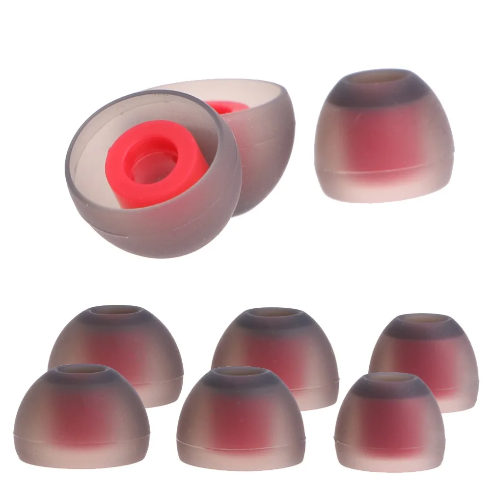 3 Pairs (6Pcs) S,M,L Silicone Anti falling Eartips Earbud Ear Sleeve For In Ear Moving Iron