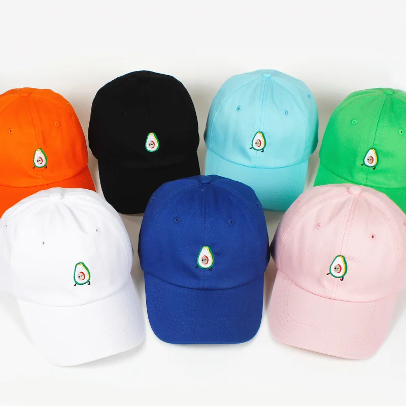 

2018 new High Quality Cotton AVOCADO dad hat Baseball Cap For Men Women Hip Hop Snapback Cap Bone Garros Snapbacks